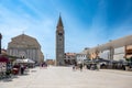 square with clock tower in Imag, Istria, Croatia Royalty Free Stock Photo