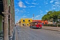 Square and colonial buildings in Campeche, Mexico