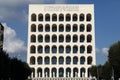 Square Colosseum in the EUR District in Rome, Lazio, Italy.