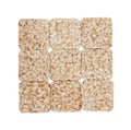 Square composition of nine crunchy rye crispbreads