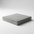 Square Concrete Slab with Rough Texture on a White Background block material Royalty Free Stock Photo