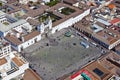 Square and convent of San Francisco, Quito Royalty Free Stock Photo