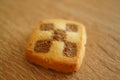 Square cookie Royalty Free Stock Photo