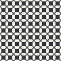 Square with corner flower seamless abstract pattern monochrome o