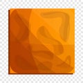 Square crack biscuit icon, cartoon style Royalty Free Stock Photo