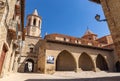 Square of Cristo Rey in Cantavieja, Teruel, Spain