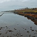 St Monans Lido and village Royalty Free Stock Photo