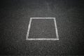 Square cube road marking background