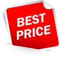 Best price sticker Royalty Free Stock Photo