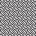 SQUARE DIAGONAL LABYRINTH TEXTURE. MODERN STRIPED SEAMLESS VECTOR PATTERN.