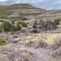 Square Dirt hiking trail in the Utah wilderness