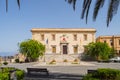 Square Duomo in the city of Termini Imerese with the municipal h