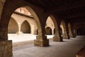 Square of El Cristo Rey Cantavieja, Castellon province, Spain