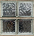 Square element of glass shaped window Royalty Free Stock Photo