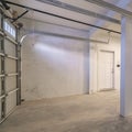 Square Empty garage interior with automatic motor interior Royalty Free Stock Photo
