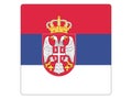 Square Flag of Serbia