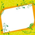 Square floral frame for pictures