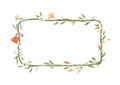 Square flower frame