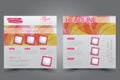 Square flyer template. Brochure design. Annual report poster