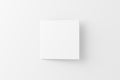 Square Folded Invitation Card With Envelope White Blank 3D Rendering Mockup Royalty Free Stock Photo