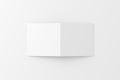 Square Folded Invitation Card With Envelope White Blank 3D Rendering Mockup Royalty Free Stock Photo