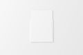 Square Folded Invitation Card With Envelope White Blank 3D Rendering Mockup Royalty Free Stock Photo