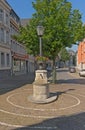 Square with fountain andblantern in Eupen