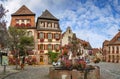 Square in Bergheim, Alsace, France