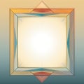 a square frame with an abstract design on it Royalty Free Stock Photo