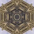 Square frame Angular ball of a fractal of Capital builiding