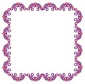 Square frame with free space for your text. Royalty Free Stock Photo