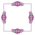 Square frame with free space for your text. Royalty Free Stock Photo