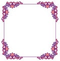 Square frame with free space for your text. Royalty Free Stock Photo