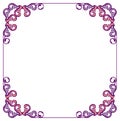 Square frame with free space for your text. Royalty Free Stock Photo