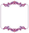 Square frame with free space for your text. Royalty Free Stock Photo
