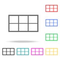square framed Small grid web icon. Elements in multi colored icons for mobile concept and web apps. Icons for website design and d Royalty Free Stock Photo