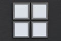 Square frames with blank poster Royalty Free Stock Photo