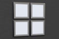 Square frames with blank poster Royalty Free Stock Photo