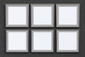 Square frames with blank poster Royalty Free Stock Photo