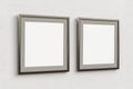 Square frames with blank poster Royalty Free Stock Photo