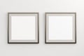 Square frames with blank poster Royalty Free Stock Photo