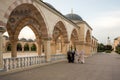 Square in front of the Mosque `Heart of Chechnya`.