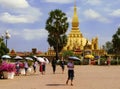 Square in front of Pha That Luang temple complex