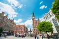 Square in Gdansk, Poland, Europe.