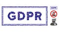 Square GDPR Rectangle Icon Vector Collage