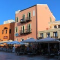 In the square at the Greek Orthodox church in Chania Royalty Free Stock Photo