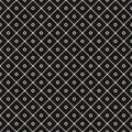 Square grid seamless pattern. Subtle vector black and white geometric texture Royalty Free Stock Photo