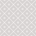 Square grid seamless pattern. Subtle vector white and gray geometric texture Royalty Free Stock Photo