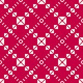 Square grid seamless pattern. Vector abstract geometric red and white texture Royalty Free Stock Photo