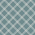 Square grid vector seamless pattern. Abstract linear geometric background. Teal green tones design Royalty Free Stock Photo